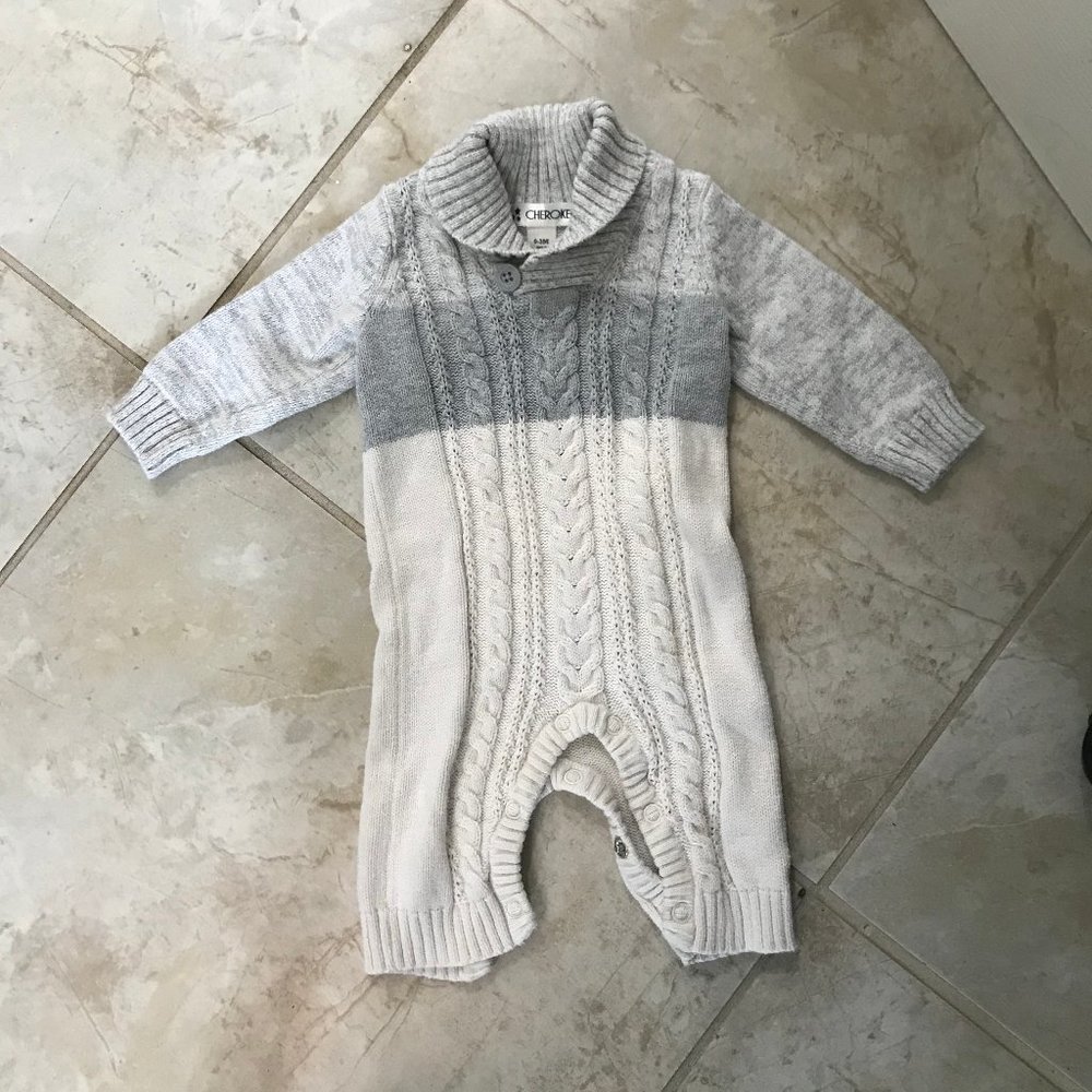 Ribbed Sweater Romper